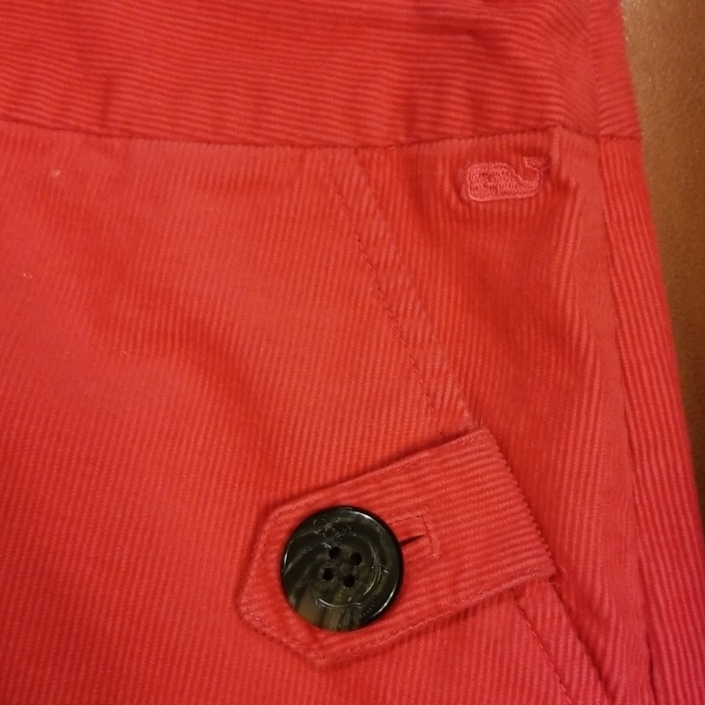 Vineyard Vines size 2 Red Corduroy Skirt - Picture 2 of 3